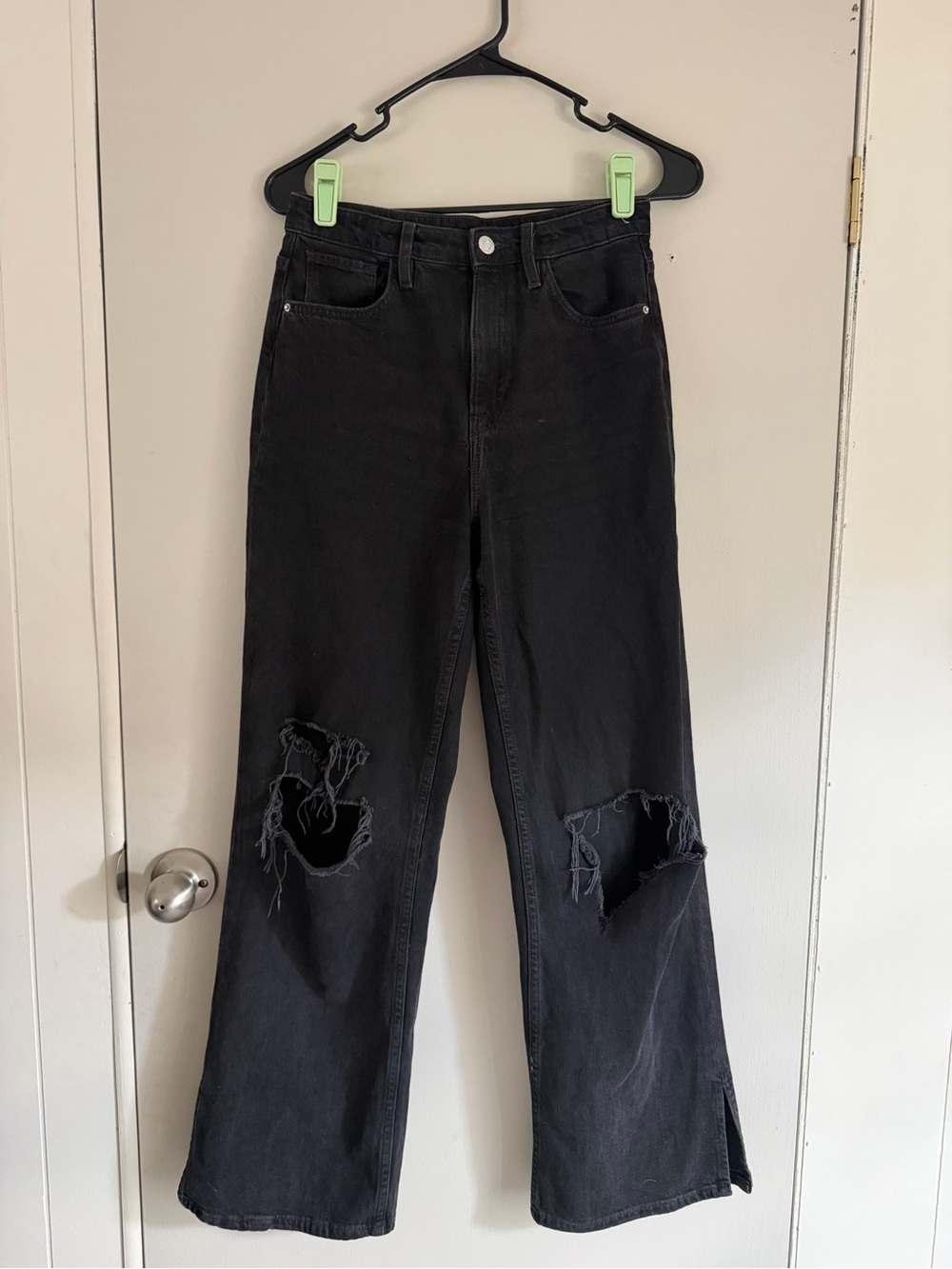 Black Distressed girls Jeans